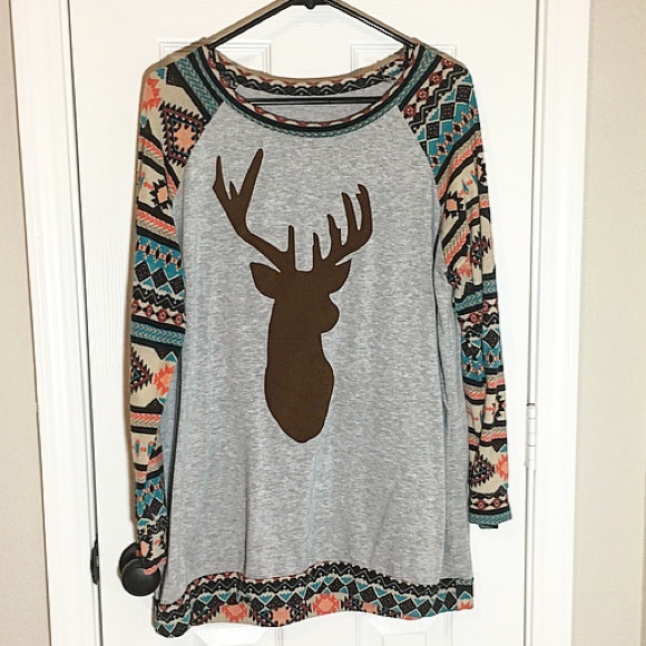 Tops - Super cute Plus size 1X long sleeve top!